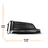 Grille de protection de phare antibrouillard avant de voiture de haute qualité avec garantie, finition brillante en nid d'abeille pour Audi A5 2017 2018 2019