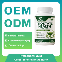 Capsules pour la santé de la prostate pour hommes OEM ODM, complément de palmier nain, favorise un flux urinaire sain, 60 capsules