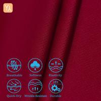 Tissu de T-shirt en polyester tricoté respirant et à séchage rapide de haute qualité, 160 GSM, piqué, effet œil-de-perdrix