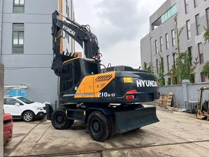 Hyundai 210w-9 original, excavadora usada, 21ton, Hyundai 210w-9, excavadora de ruedas usada para la construcción - Product Image 5