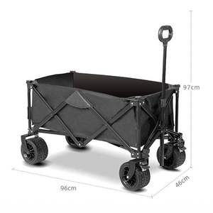 Wholesale Bulk Supply <b>Foldable</b> Mesh Steel Frame All Terrain Wide Wheels Outdoor Camping <b>Cart</b> OEM Customizable - Product Image 4
