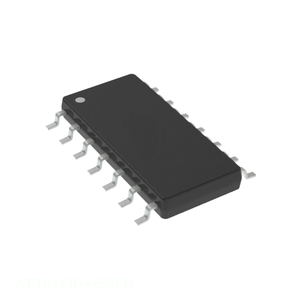 Compre componentes electrónicos en línea 14 SOlC (0.154 "3,90mm de ancho) Canal integrado del fabricante de la ATTINY104-SSFR - Product Image 1
