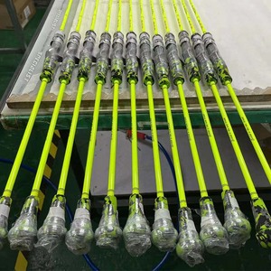 <span class=keywords><strong>Canne</strong></span> à pêche en carbone solide pour la pêche au jigging lent, <span class=keywords><strong>rose</strong></span> et verte, 1 section, camouflage coloré, pour lancer en hauteur - Product Image 3