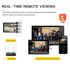 Inlifecam tuya ứng dụng thông minh 8CH 3.0MP ngoài trời Bullet wifi không dây NVR <span class=keywords><strong>IP</strong></span> <span class=keywords><strong>Camera</strong></span> Hệ thống an ninh Kit với <span class=keywords><strong>10</strong></span>.1inch màn hình Màn hình - Product Image 5