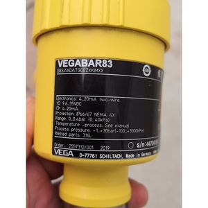 Transmetteur de pression Vega Vegabar83 4-20 mA, deux fils, équipement d'automatisation industrielle - Product Image 1