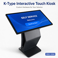 Produsen Kios Layar Sentuh Interaktif OEM ODM 43 55 65 Inci Terminal Layanan Mandiri Windows Android Digital Signage