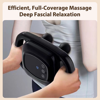 Pistolet de massage des tissus profonds sans fil, six têtes, relaxation musculaire, outil de massage, vibration haute fréquence, pistolet de massage pour le corps