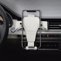 Hochwertiger universeller, verstellbarer Handyhalter aus ABS-Kunststoff für die Lüftungsschlitze im Auto.