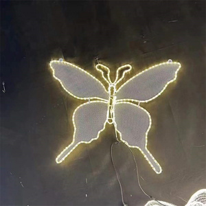 3D grande farfalla illuminata <span class=keywords><strong>angeli</strong></span> natale cortile decorazioni farfalla led luce decorazione - Product Image 2
