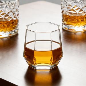 Verre en cristal sans plomb avec diamant tasse en verre verres à liqueur <span class=keywords><strong>whisky</strong></span> tasse liqueur <span class=keywords><strong>whisky</strong></span> tasses en verre pour bar Restaurant - Product Image 5