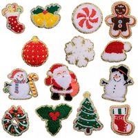 Badges brodés personnalisés en gros, écussons thermocollants à sequins pour cadeaux, Parches Bordados Personalizados