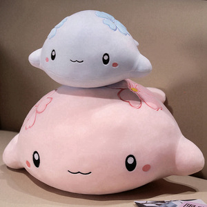 Peluche Creativo de Ballena Sakura, Juguete de Peluche para Dormir, Almohada de <span class=keywords><strong>Pez</strong></span>, Muñeco Súper Suave con Relleno de Algodón PP, Lavable, Personalizable, ODM - Product Image 3