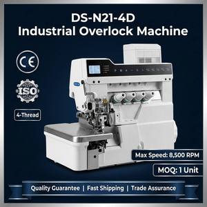 Máquina de <span class=keywords><strong>Coser</strong></span> Overlock de Alta Velocidad DS-N21-4D con Puntada de Remate, Máquina de <span class=keywords><strong>Coser</strong></span> Overlock Industrial - Product Image 1