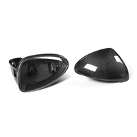 Coques de rétroviseurs latéraux en carbone sec LHD avec moulures métalliques à trous latéraux pour Porsche 958.2 2015-2018