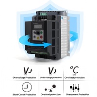 Variateur de fréquence monophasé 220V pour pompe à eau, moteur asynchrone 1.5/2.2/3/5.5/7.5kW, contrôleur de vitesse HS350, protection IP40