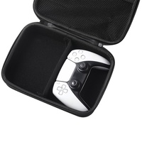Étui de transport rigide en EVA moulé sur mesure (2 pièces) pour manettes PS5 – Sac de protection portable avec poche en filet