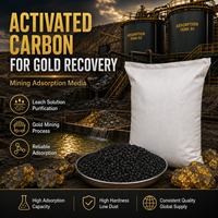 Granulés de charbon actif pour la purification des solutions d'adsorption et de lixiviation métallurgiques dans les usines de récupération de l'or