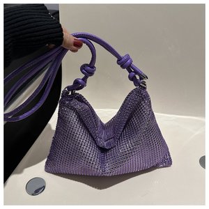 Borsa <span class=keywords><strong>da</strong></span> <span class=keywords><strong>Sera</strong></span> Lussuosa Dorata per Donne, Borsa a Tracolla Retrò in Pelle, Piccola Borsa per Telefono, Design Clutch Femminile - Product Image 2