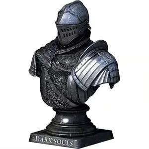 7cm Dark Souls Büste Statue Anime Figur Halbe Länge Rüstung Szene Basis Remake Action figuren Modell Puppe Spielzeug