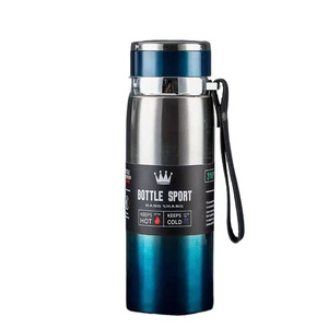 Termo de Acero Inoxidable de 1L/800ML, Botella de Agua de Gran Capacidad con Infusor de Té, Asa de Transporte Portátil, Vaso de Viaje, Taza de Gimnasio - Product Image 1