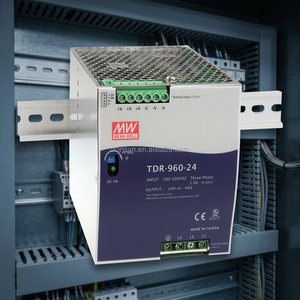 แหล่งจ่ายไฟรางไดน์ Meanwell รุ่น TDR-960-24 กำลังไฟ 960 วัตต์ แบบสามเฟส พร้อมฟังก์ชัน PFC สำหรับอุตสาหกรรม แรงดันไฟฟ้า 24 โวลต์กระแสตรง 40 แอมป์ แบบรางเดี่ยว - Product Image 2