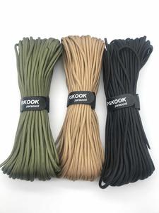 สายเอ็นตกปลา550 4มม. โพลีเอสเตอร์ทนทานสำหรับเชือกพาราคอร์ด10เส้น100ft ไฟร์พาราคอร์ดสีแดงสำหรับปีนเขากลางแจ้ง - Product Image 4