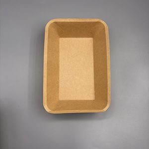 Barquette alimentaire jetable en papier kraft, compatible micro-ondes, compostable, rectangulaire, pour plats chauds à emporter - Product Image 6