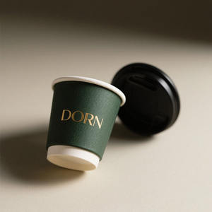 Custom Cafe Cupsペーパー使い捨て8oz 12oz 16oz 20ozカップコーヒーVasos Desechables Para Cafe Takeawayコーヒーカップ - Product Image 4