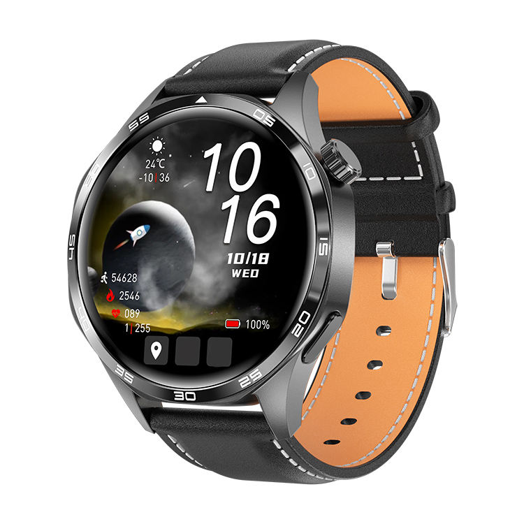 Black - Leather strap