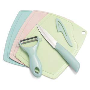 Ensemble de couteaux de cuisine en acier inoxydable 3 pièces avec planche à découper, lame polie à bord droit 3,9 pouces, origine Yangjiang, pour la cuisine et l'extérieur - Product Image 3