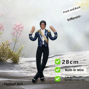 Nuovo Stile Bambola di Peluche di Michael Jackson con Articolazioni Mobili, Accessorio per Cosplay, Decorazione per la Stanza, Regalo Artigianale in Tessuto - Product Image 4