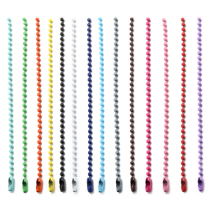 Catene colorate con perline a forma di catena portachiavi a mano connettore per bracciale fai da te accessori per gioielli lunghezza 12CM V162 - Product Image 1