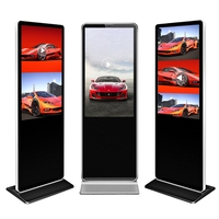 Kiosco de Señalización Digital con Pantalla Táctil LCD LED de 43, 65 y 55 Pulgadas para Interiores, con Resolución 4K y Software CMS