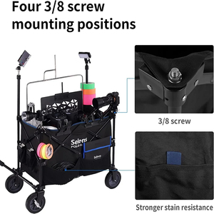 Equipo de fotografía Selens, carro de herramientas plegable para exteriores para trípode, papel de fondo, Softbox, almacenamiento - Product Image 4