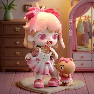 100% Originale MANCHAO YOUBU LINE FRIENDS Serie I Want to Tell You Blind Box Bambola Trendy Carina - Product Image 1