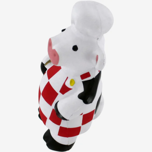 Antistress personalizzati a forma di mucca chef, mascotte da cucina pubblicitarie con logo stampato, giocattoli da spremere, regalo aziendale all'ingrosso - Product Image 6