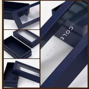 Simply Custom Printing Paper Gift Cosmetic Perfume Jewelry Packaging Display Box With PVC Windows Design