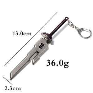 Wowei personalizado Anime Jujutsu llavero <span class=keywords><strong>arma</strong></span> modelo colgante Metal coche mochila llavero <span class=keywords><strong>arma</strong></span> espada llavero - Product Image 4