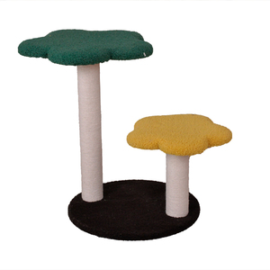 Árvore para Gatos Clássica de Madeira Ecológica com Poste de Arranhar de Sisal, Design de 2 Níveis para Gatos Grandes - Uso Interno - Product Image 4