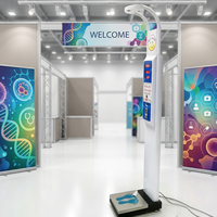 Báscula Médica de Altura y Peso que Funciona con Monedas para Hospitales con Pantalla LED, Personalizable OEM