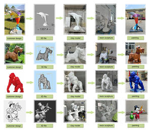 Offre Spéciale <span class=keywords><strong>Pop</strong></span> <span class=keywords><strong>Art</strong></span> intérieur intérieur décoration Animal Design grandeur nature galvanoplastie fibre de verre argent sac canard Sculpture - Product Image 6