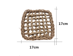 Op maat gemaakte handgebreide zeegras hangmat voor hagedissen met gestippeld patroon, zuignap, koelend, afneembaar en wasbaar reptielenbed - Product Image 4