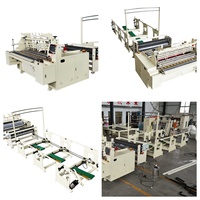Máquina Convertidora de Papel Higiénico de Rollo Jumbo con 4 Cuchillas de Perforación en Espiral para Longitud Variable