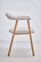 Chaise de salle à manger en bois massif de style nordique moderne et minimaliste, mobilier de maison, luxe léger, dossier haut de gamme pour hôtel, restaurant, café