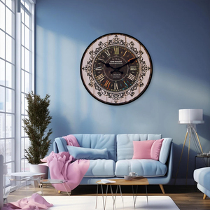 Horloge murale ronde moderne en verre et cristal personnalisable <span class=keywords><strong>John</strong></span> <span class=keywords><strong>Walker</strong></span> London avec affichage à aiguilles - 30*30cm pour le salon Décoration de la maison - Product Image 2