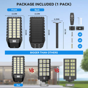 Lampione Solare LED Integrato 2 in 1, Disponibile in Magazzino Locale USA, Alta Luminosità con Modalità Timer per Villaggi, Magazzini e Strade Pubbliche - Product Image 5