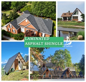 Aprobación CE tejas de techo materiales decorativos tejas de asfalto arquitectónico estándar de EE. UU. - Product Image 5