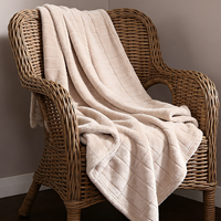 Couverture polaire douce et confortable en polyester recyclé, unie ou à motifs, personnalisable pour toutes les saisons, idéale pour la décoration intérieure (OEM & ODM)