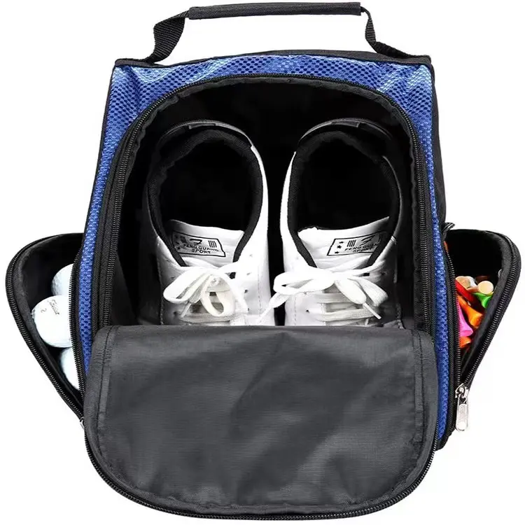 Saco de armazenamento de sapatos de golfe, grande capacidade, personalizado, venda quente, à prova d' água, respirável, bolsa de armazenamento de sapatos