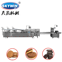 Machine automatique de fabrication de biscuits sandwich, machine à snacks, ligne de production de boulangerie, neuve